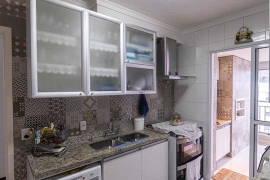 Cozinha de apartamento à venda com 3 quartos, 130m² em Vila Zilda, São Paulo