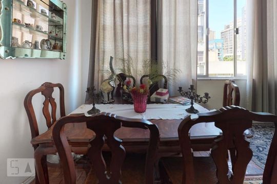Sala de apartamento à venda com 3 quartos, 120m² em Botafogo, Rio de Janeiro