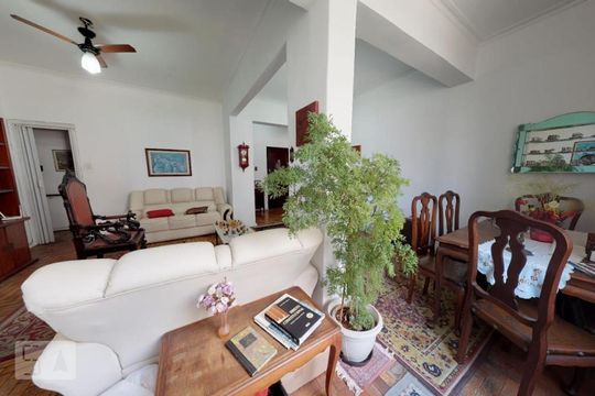 Sala de apartamento à venda com 3 quartos, 120m² em Botafogo, Rio de Janeiro