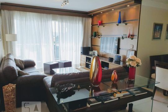 Sala de apartamento para alugar com 3 quartos, 123m² em Vila Andrade, São Paulo
