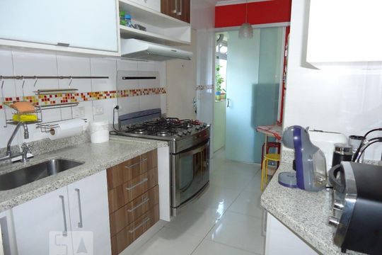 Cozinha de apartamento à venda com 3 quartos, 105m² em Vila Andrade, São Paulo