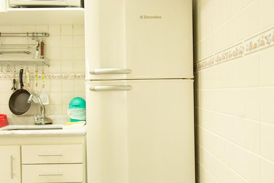 Cozinha de kitnet/studio para alugar com 1 quarto, 36m² em Itaim Bibi, São Paulo