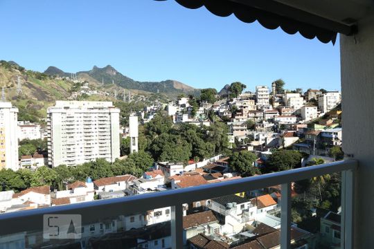 Varanda da Sala de apartamento para alugar com 2 quartos, 60m² em Tijuca, Rio de Janeiro