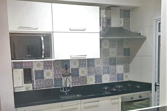 Cozinha de apartamento para alugar com 3 quartos, 81m² em Vila Amélia, São Paulo