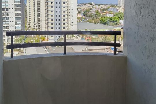 Varanda de kitnet/studio à venda com 1 quarto, 44m² em Centro, Santo André