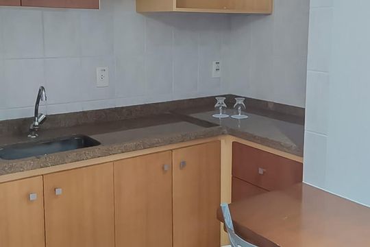 Cozinha de kitnet/studio à venda com 1 quarto, 44m² em Centro, Santo André