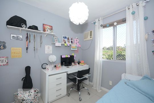 Quarto 1 de apartamento à venda com 3 quartos, 80m² em Pechincha, Rio de Janeiro