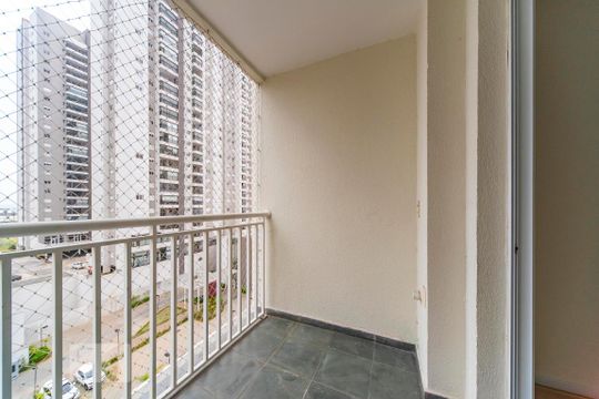 Varanda da Sala de apartamento para alugar com 2 quartos, 63m² em Campestre, Santo André