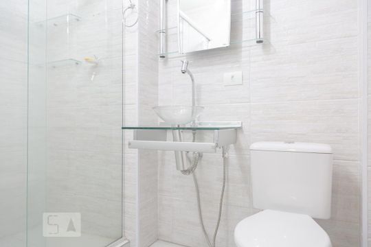 Banheiro de apartamento à venda com 1 quarto, 50m² em Campos Elíseos, São Paulo