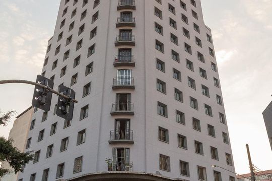 Fachada de apartamento à venda com 1 quarto, 50m² em Campos Elíseos, São Paulo