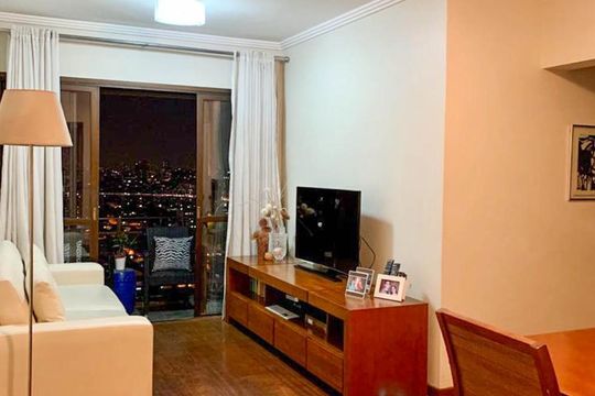 Sala de apartamento à venda com 3 quartos, 84m² em Vila Nova Manchester, São Paulo