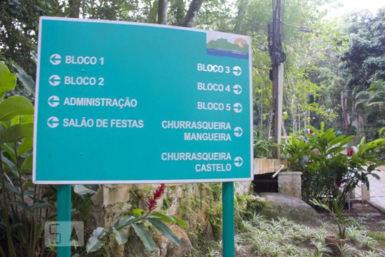 Área Comum - Placa de apartamento à venda com 1 quarto, 70m² em São Conrado, Rio de Janeiro
