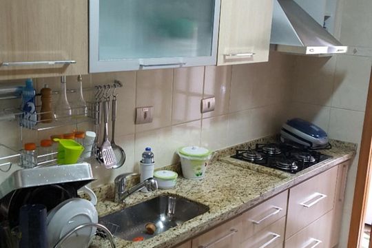 Cozinha de apartamento à venda com 2 quartos, 56m² em Vila Parque Jabaquara, São Paulo