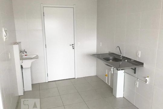 Sala e Cozinha de apartamento à venda com 1 quarto, 27m² em Vila Alpina, São Paulo
