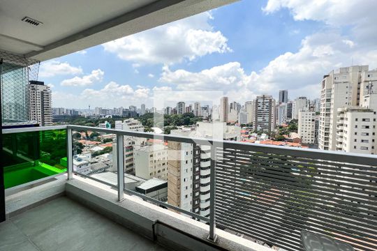 Varanda de kitnet/studio para alugar com 1 quarto, 30m² em Perdizes, São Paulo