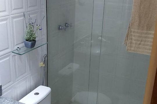 Banheiro Social de apartamento para alugar com 3 quartos, 90m² em Recreio dos Bandeirantes, Rio de Janeiro