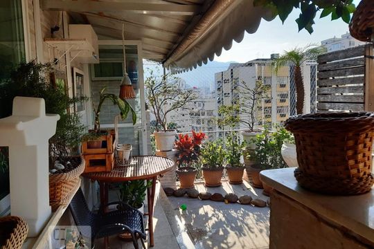 Varanda de apartamento à venda com 3 quartos, 143m² em Flamengo, Rio de Janeiro