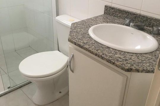 Banheiro 1 de apartamento para alugar com 3 quartos, 65m² em Aclimação, São Paulo