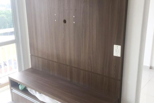 Detalhe sala de apartamento à venda com 1 quarto, 32m² em Brás, São Paulo