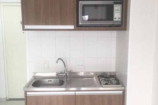 Cozinha - Armários de apartamento à venda com 1 quarto, 32m² em Brás, São Paulo