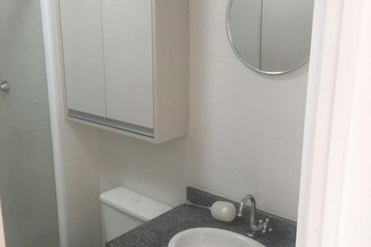 Banheiro de apartamento à venda com 1 quarto, 32m² em Brás, São Paulo