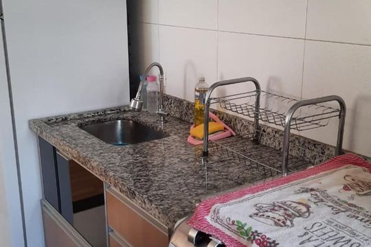 Cozinha de apartamento à venda com 2 quartos, 52m² em Vila Bela, São Paulo
