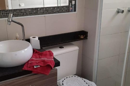 Banheiro de apartamento à venda com 2 quartos, 52m² em Vila Bela, São Paulo