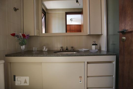 Banheiro da Suíte de apartamento à venda com 1 quarto, 42m² em Santa Cecília, São Paulo