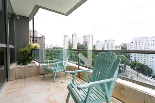 Varanda da Sala de apartamento à venda com 4 quartos, 300m² em Vila Suzana, São Paulo