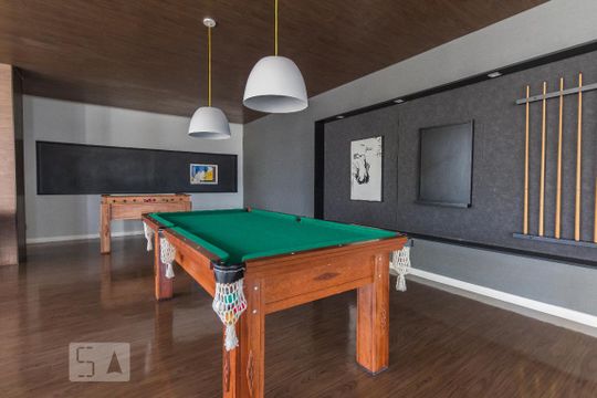 Salão de Jogos - Condomínio de kitnet/studio para alugar com 1 quarto, 35m² em Cidade Monções, São Paulo