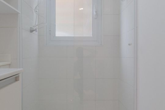Banheiro de kitnet/studio à venda com 1 quarto, 35m² em Consolação, São Paulo