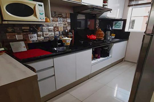 Cozinha de apartamento para alugar com 2 quartos, 44m² em São Miguel, São Leopoldo