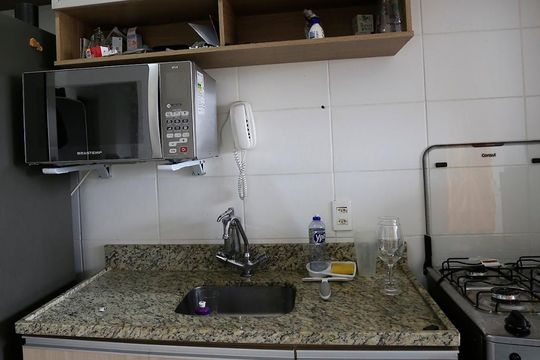 Cozinha de apartamento à venda com 2 quartos, 53m² em Jardim Parque Morumbi, São Paulo