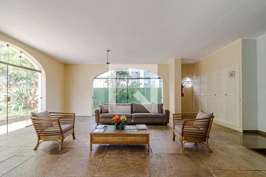 Hall de entrada de apartamento para alugar com 1 quarto, 36m² em Jardim Paulista, São Paulo