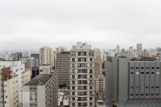 Vista da Suíte de apartamento para alugar com 2 quartos, 60m² em Bela Vista, São Paulo
