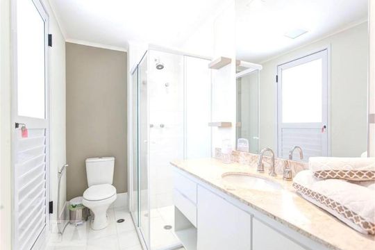 Studio - Banheiro de kitnet/studio à venda com 1 quarto, 42m² em Brooklin Paulista, São Paulo