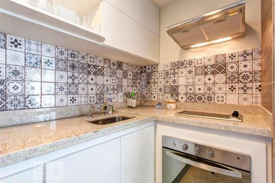 Studio - Cozinha de kitnet/studio à venda com 1 quarto, 42m² em Brooklin Paulista, São Paulo