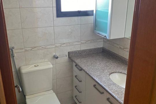 Banheiro da Suíte de apartamento à venda com 3 quartos, 104m² em Vila Pereira Barreto, São Paulo