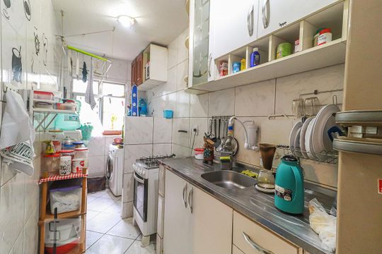 Cozinha e Área de Serviço de apartamento à venda com 2 quartos, 48m² em Freguesia (jacarepaguá), Rio de Janeiro