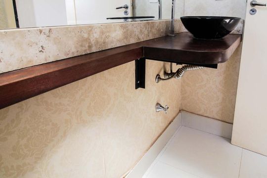 Quarto 3 (suíte - Pav. Superior) Banheiro de apartamento à venda com 2 quartos, 114m² em Setor Negrão de Lima, Goiânia