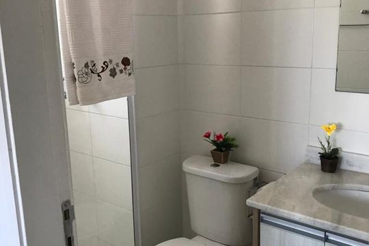 Banheiro da Suíte de apartamento à venda com 3 quartos, 63m² em Vila Moraes, São Paulo