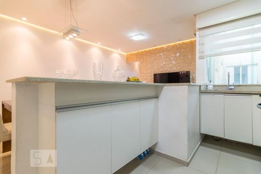 Cozinha de apartamento à venda com 3 quartos, 144m² em Vila Metalurgica, Santo André
