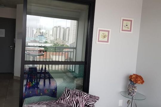 Sacada de kitnet/studio para alugar com 1 quarto, 29m² em Bom Retiro, São Paulo