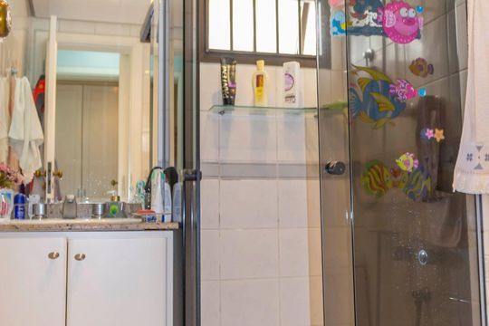 Banheiro da Suíte 1 de apartamento à venda com 3 quartos, 146m² em Santana, São Paulo