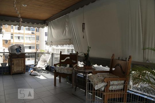 Varanda da Sala de apartamento à venda com 4 quartos, 170m² em Andaraí, Rio de Janeiro