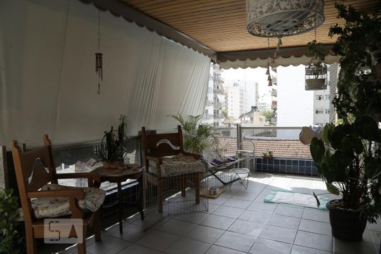Varanda da Sala de apartamento à venda com 4 quartos, 170m² em Andaraí, Rio de Janeiro