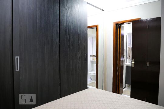 Quarto 2 - Suíte de apartamento à venda com 2 quartos, 68m² em Jardim Henriqueta, Taboão da Serra