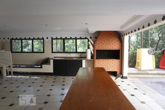 Área comum - Churrasqueira de apartamento para alugar com 3 quartos, 110m² em Vila Indiana, São Paulo