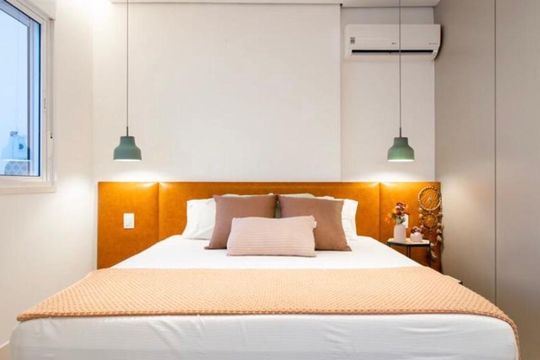 Quarto de apartamento à venda com 1 quarto, 54m² em Jardim das Acácias, São Paulo