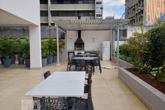 Área comum - Churrasqueira de apartamento para alugar com 2 quartos, 53m² em Consolação, São Paulo